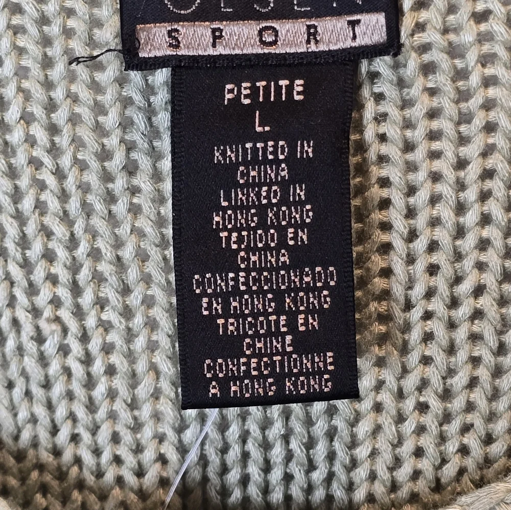 Vintage Sigrid Olsen Sport Women's Green and Blue Patterned Sweater NWT - Picture 5 of 7